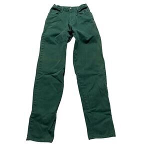 Vintage 90s Women’s Green Jeans Size 5/6 Paris Express